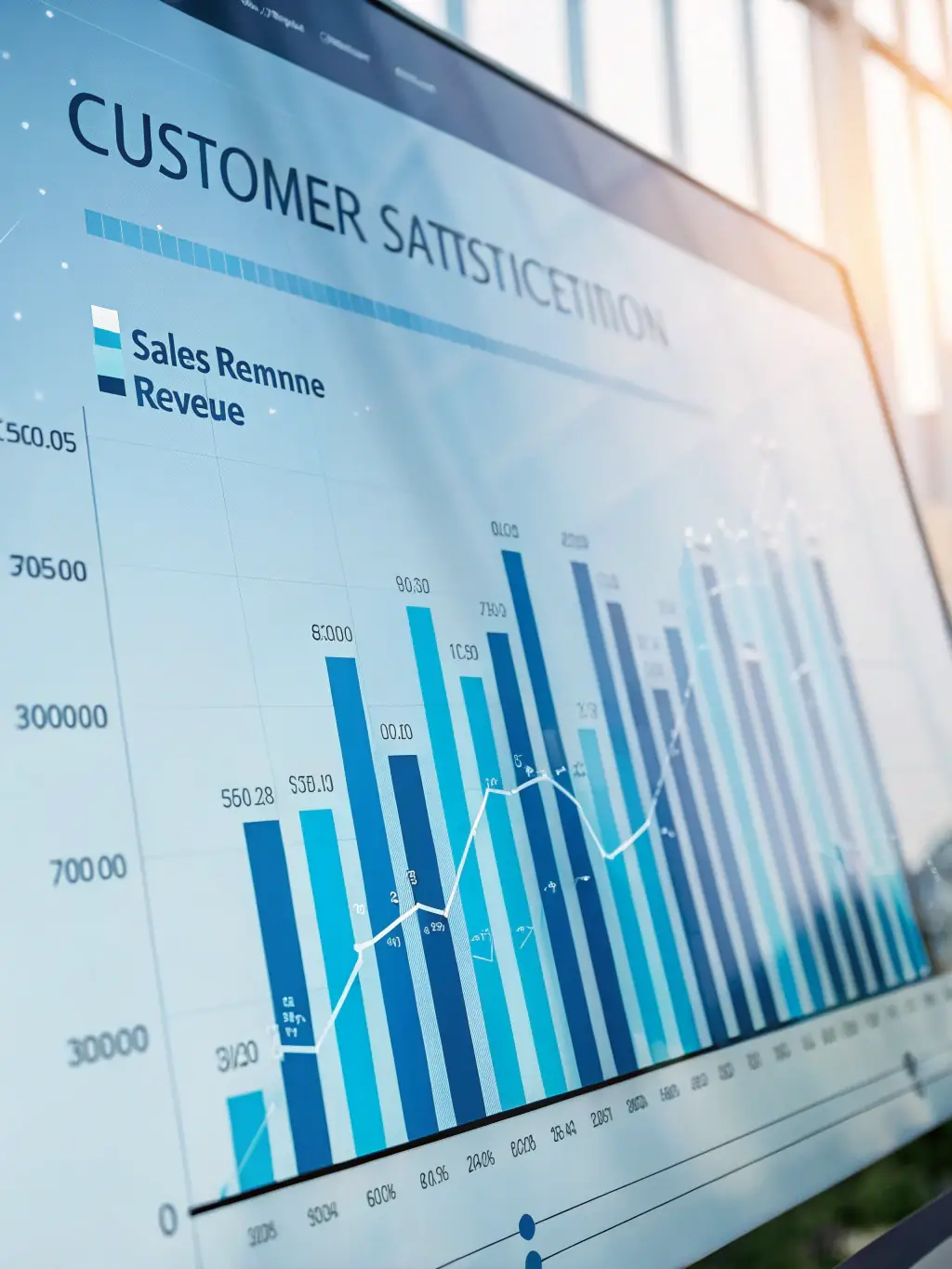 A graph showing increased revenue and customer satisfaction scores as a result of a partnership with NomadCare.